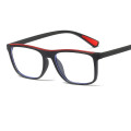 Stock FDA CE Soft TR90 Blue Light Blocking Optical Glasses man Spring Temple Eyeglass Frames man